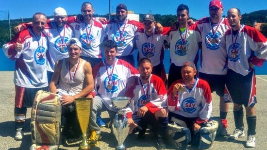 Hokejbalovy team SAV Lamac