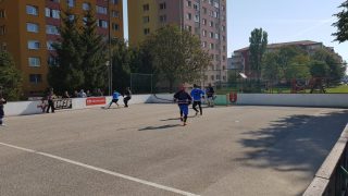 Hokejbalový zápas Profis Podunajske Biskupice vs Ziegelfeld