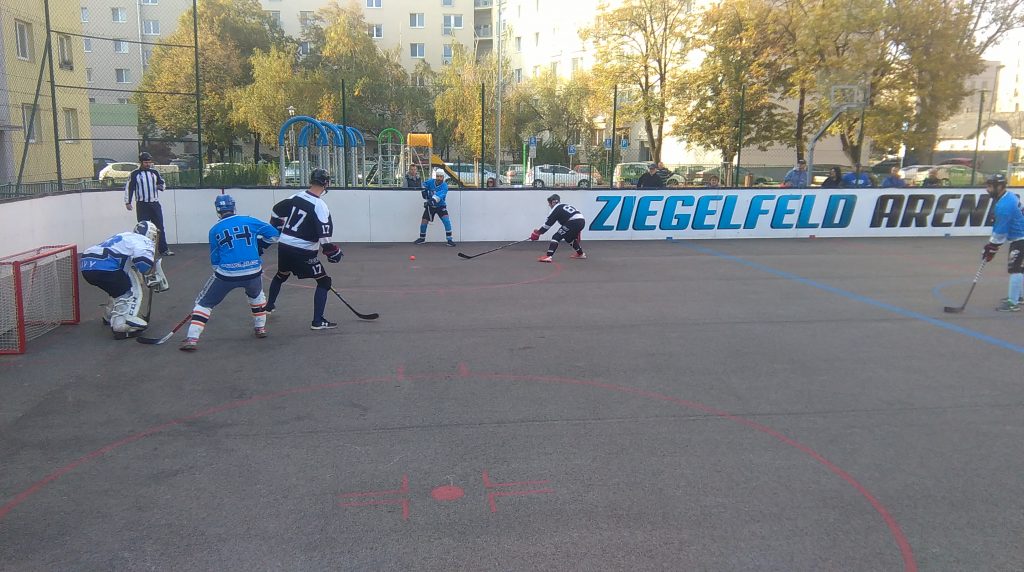 Hokejbalový zápas BHBL Ziegelfeld vs HBK 500 Nivy