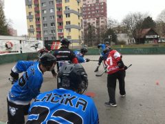 Hokejbalový zápas BHBL Barbari Bratislava vs Ziegelfeld