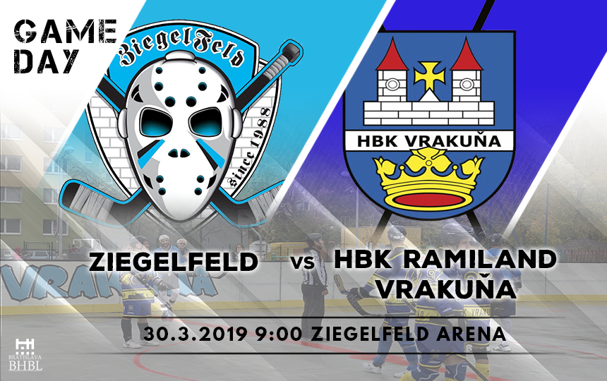 bratislavská hokejbalová liga Zeieglfeld vs HBK Ramiland Vrakuňa 